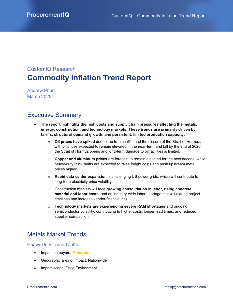 Procurement IQ 2nd Quarter Inflation & Commodity Trends 2026