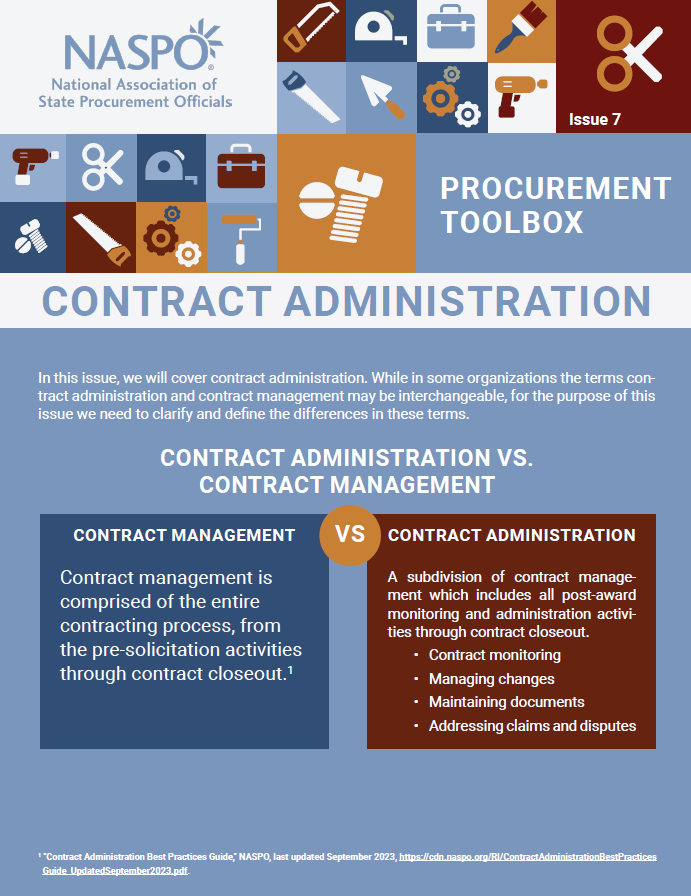 Procurement Toolbox Issue 7: Contract Administration